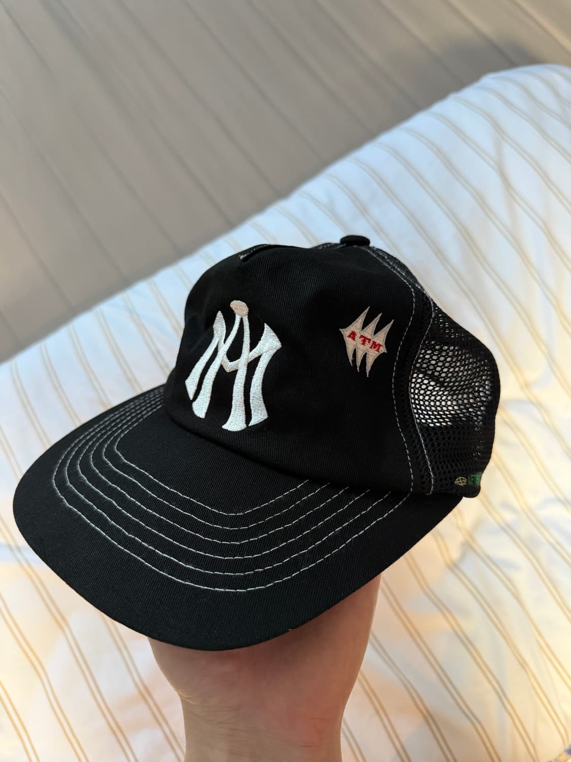 애프터매스 로고 메쉬 볼캡 블랙  상품이미지2