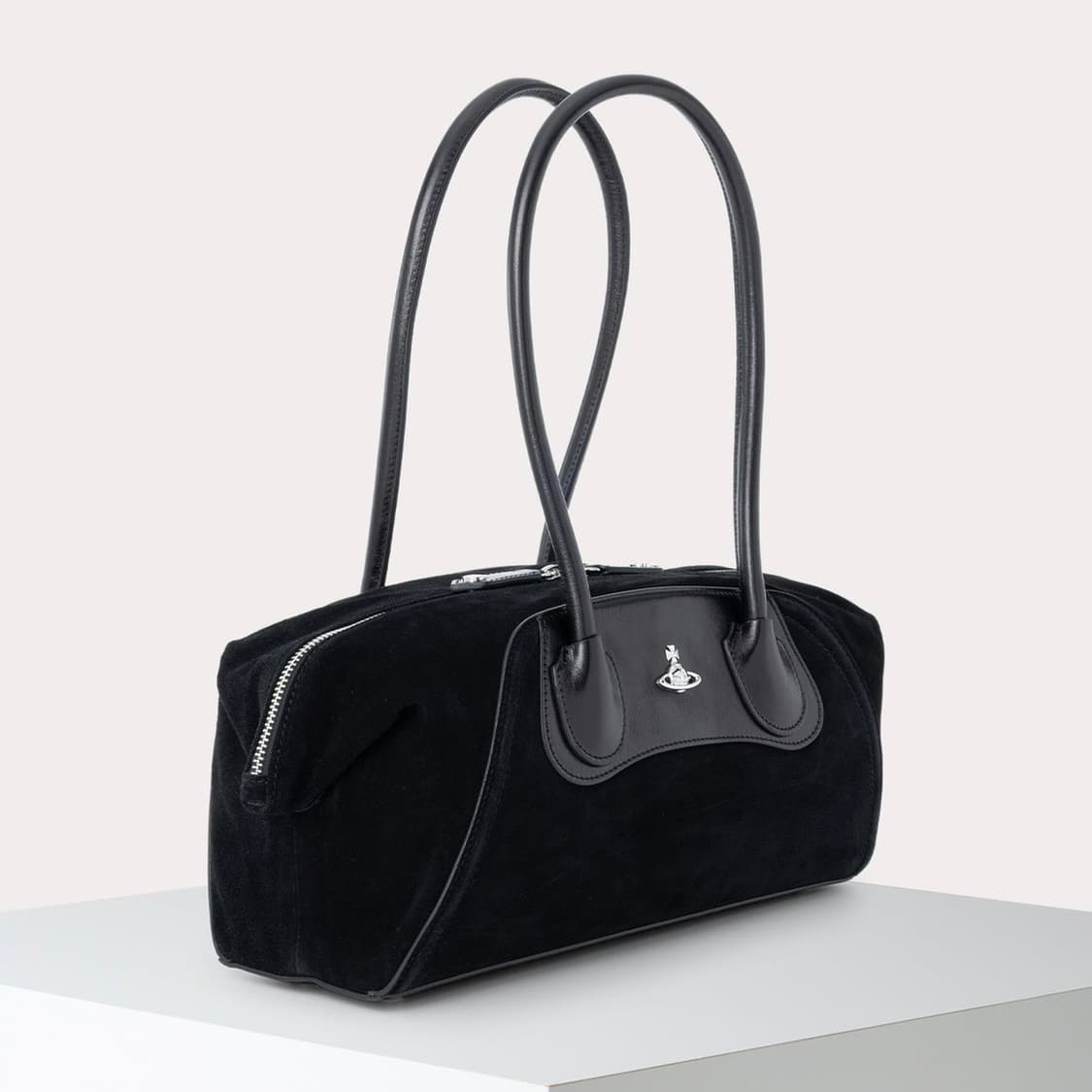 비비안웨스트우드 25fw Shirley 스몰 스웨이드 토트백/블랙 상품이미지2