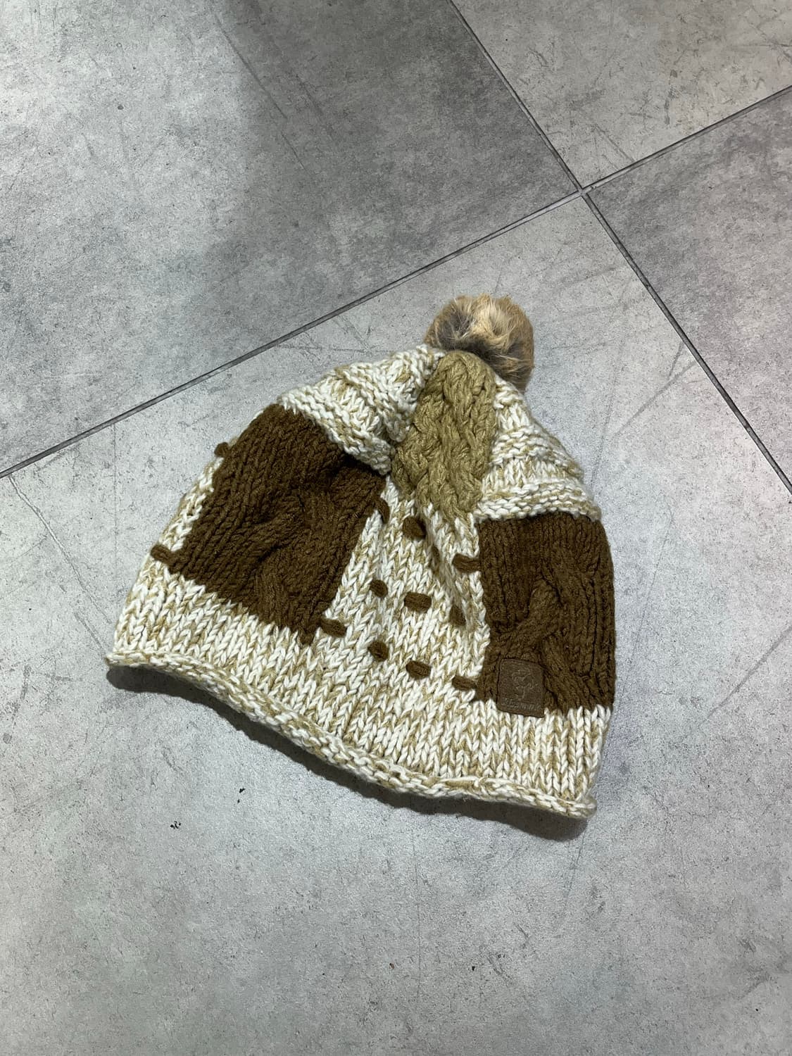 일본 빈티지 모리걸 방울 니트 비니 상품이미지1