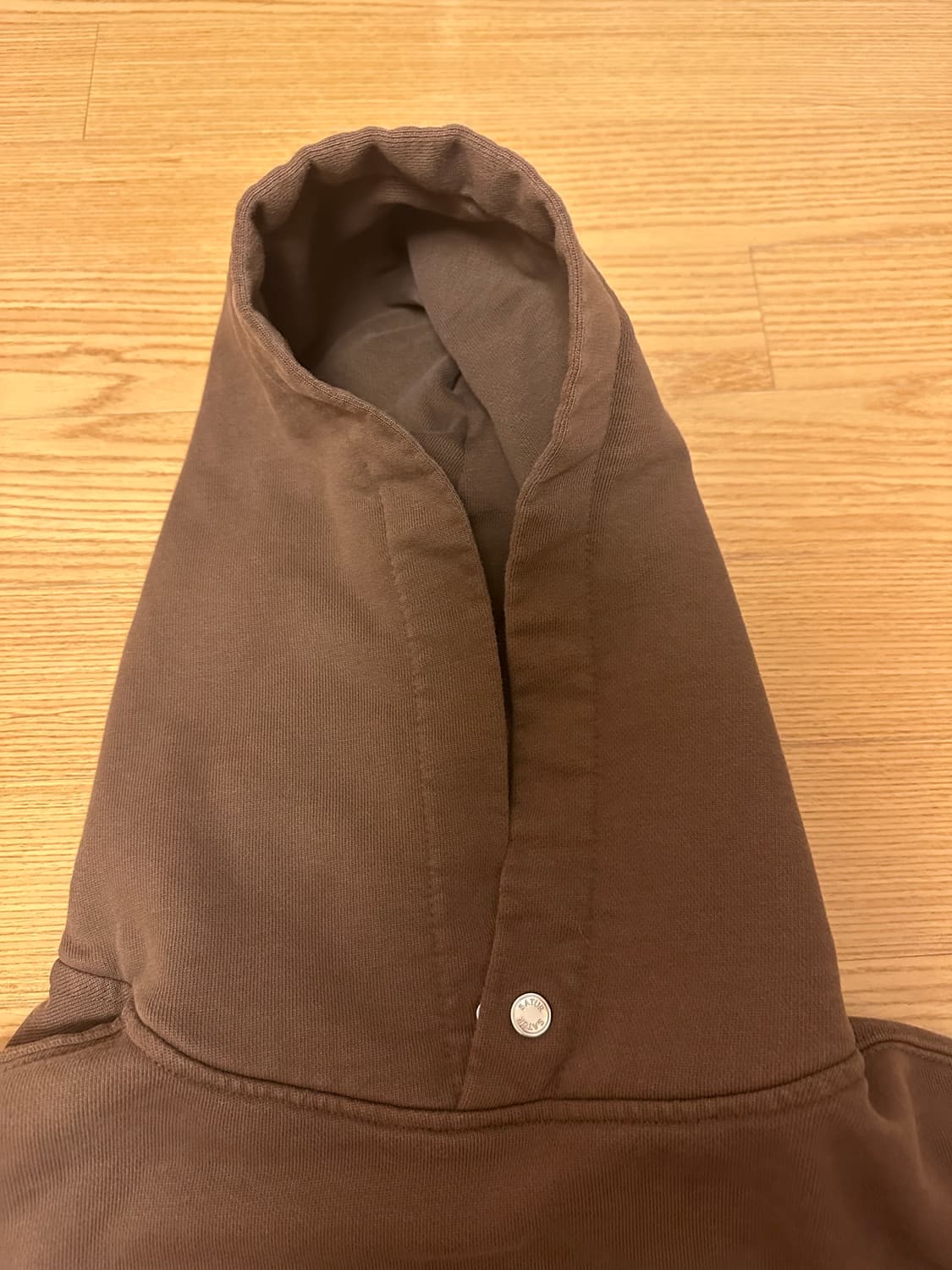세터 루고 아플리케 리벳 후드 브라운 상품이미지5