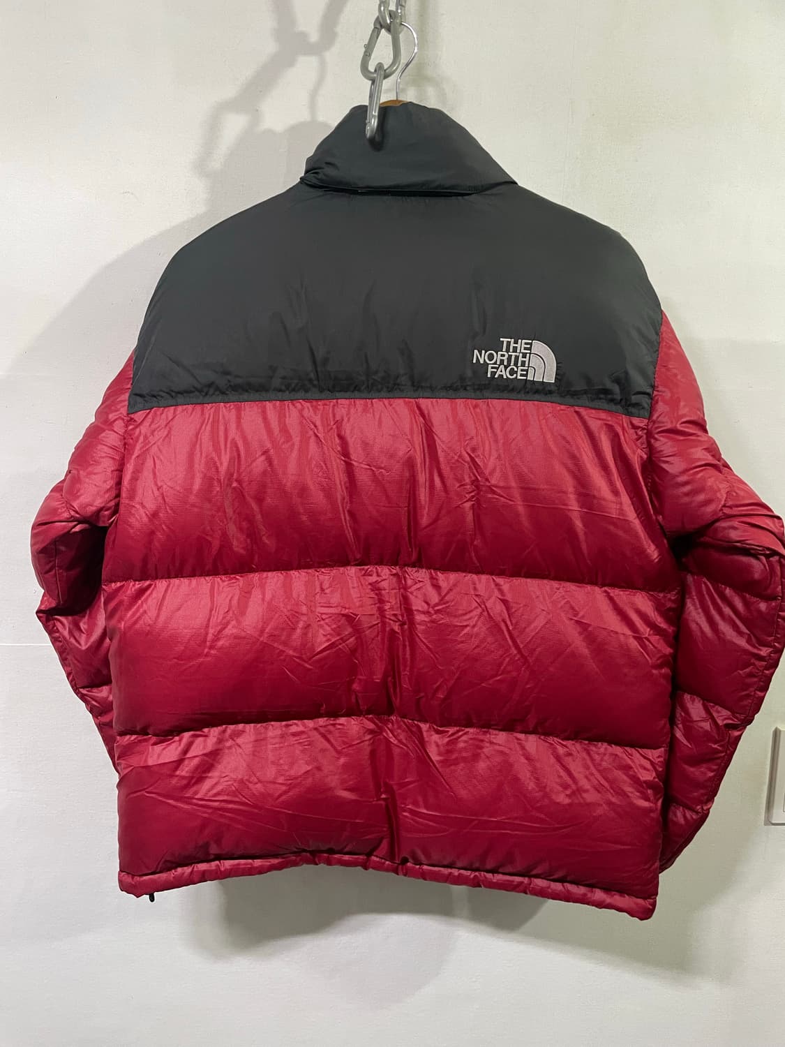 노스페이스 눕시 패딩 점퍼 레어색상 레드 넉넉100 상품이미지2