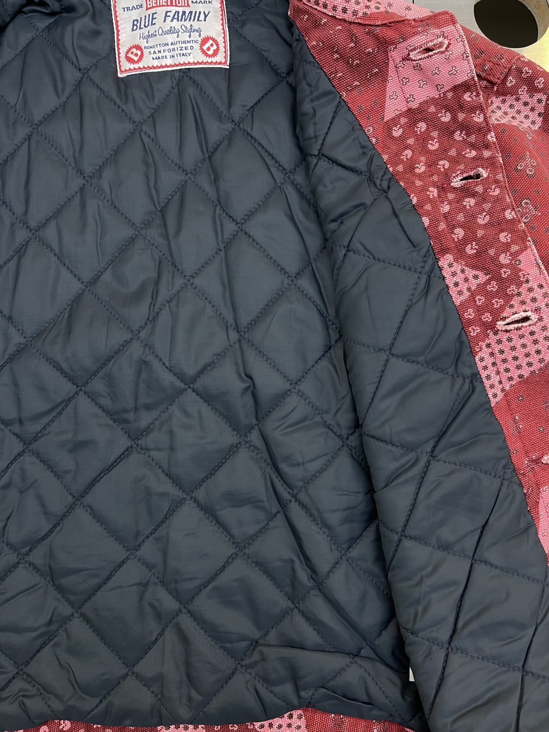 베네통 90s 블루 패밀리 트러커 자켓 상품이미지8