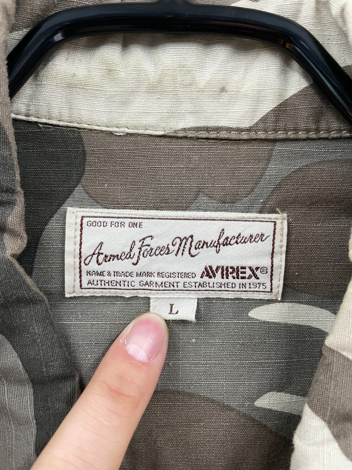 AVIREX 카모 반팔 셔츠 상품이미지9