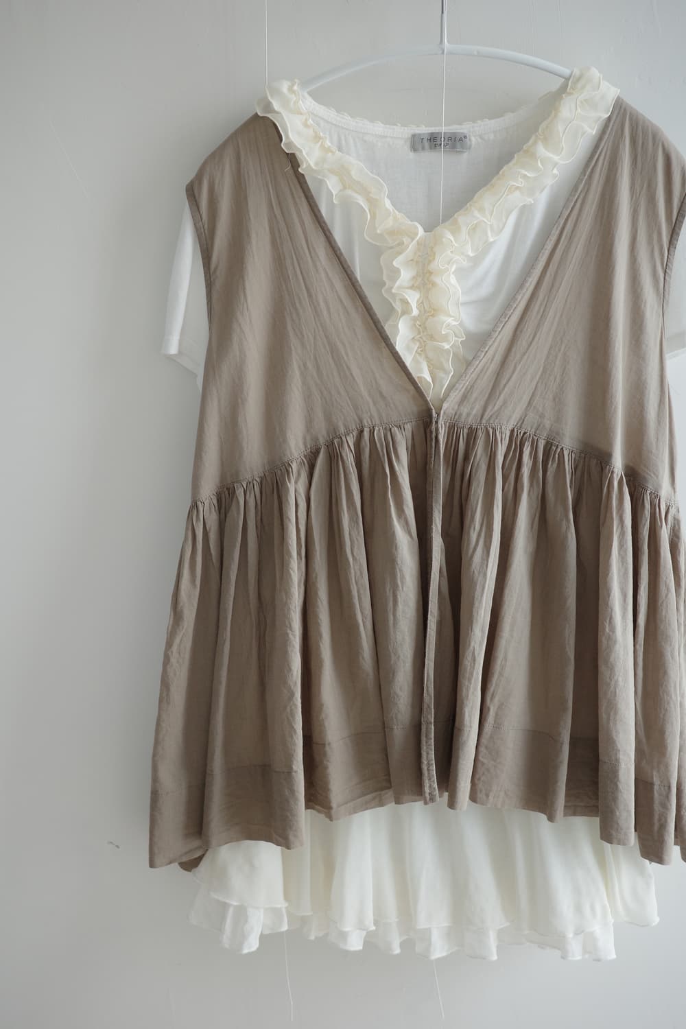 Beams Heart mocha brown vest 상품이미지2