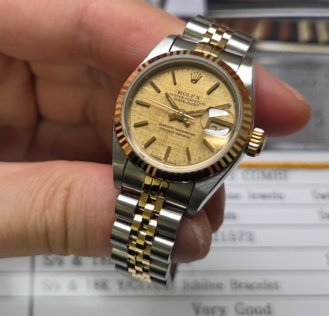 롤렉스 데이저스트 69173 18K콤비 보카시판 쥬빌리줄 여성용 (감정서 상품이미지9