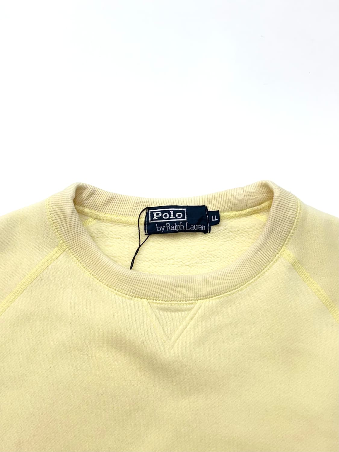 Polo 폴로 랄프로렌 옐로우 크루넥 기모 스웻셔츠 상품이미지4