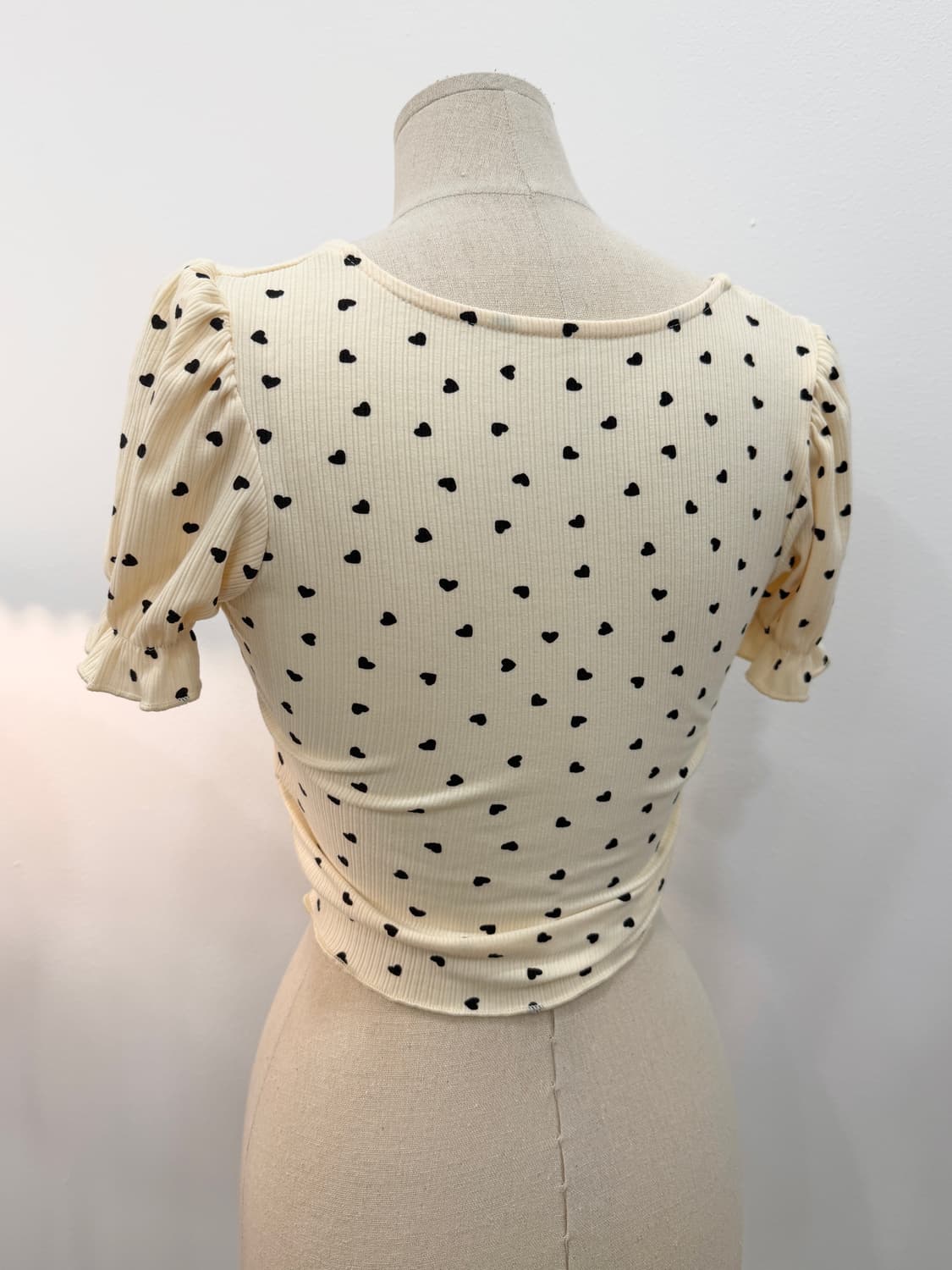 heart dot crop top 상품이미지2