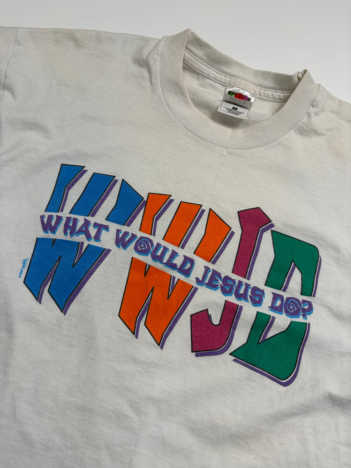 90s Jesus Tee (white) 상품이미지5