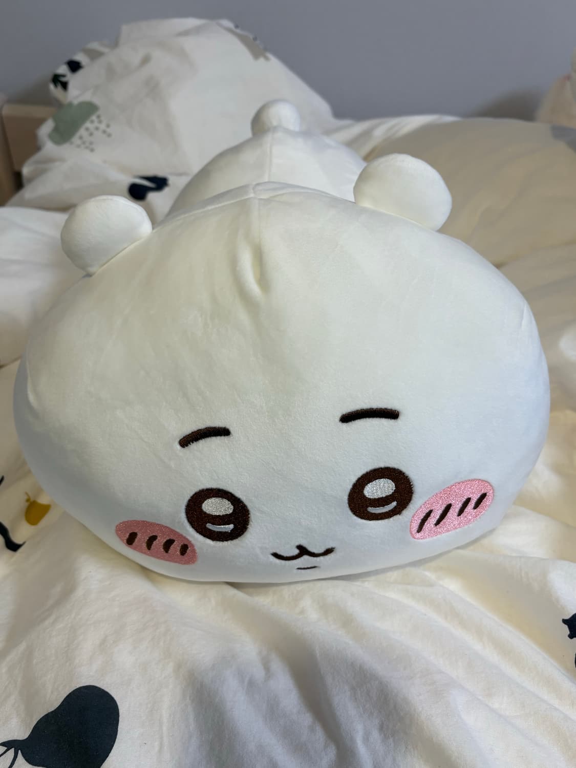 치이카와 40cm 일본 정품 모찌 대형 인형 쿠션 누이 라잉 농담곰 하치 상품이미지1