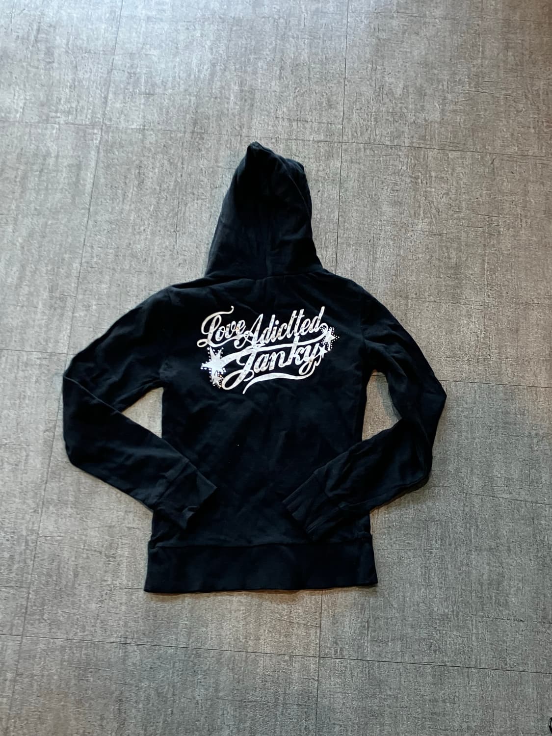 일본빈티지 Ingni 오리엔탈고딕펑크 핀터깔y2k 백로고 후드티셔츠 상품이미지2