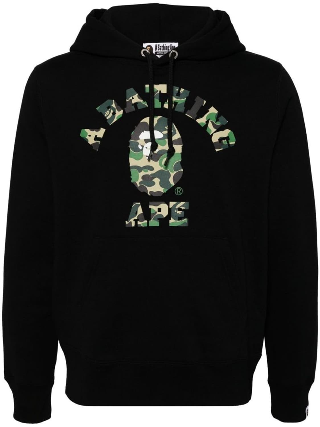 베이프 ABC 카모 컬리지 후드 블랙 상품이미지2