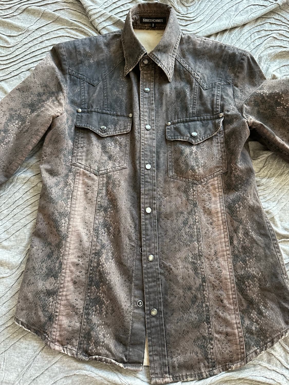 “5351  pour less hommes” python shirts 상품이미지3