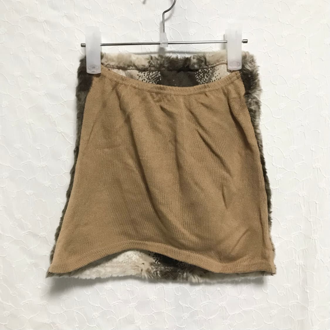 빈티지 y2k 갸루 퍼 니트 슬리브리스 튜브탑 상품이미지3