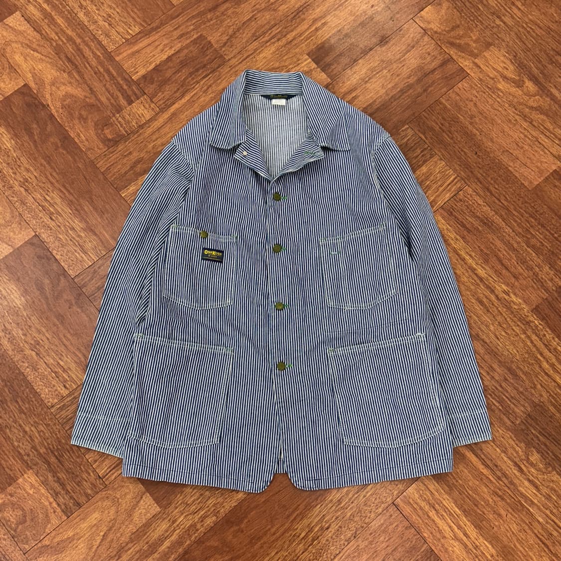 105 OSHKOSH made USA 80s 워크 히코리 초어 자켓  상품이미지1
