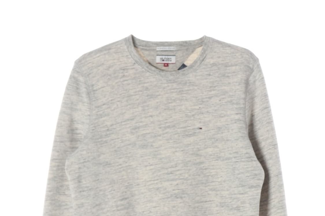 타미힐피거 데님 미니 로고 기모 맨투맨 M 상품이미지3