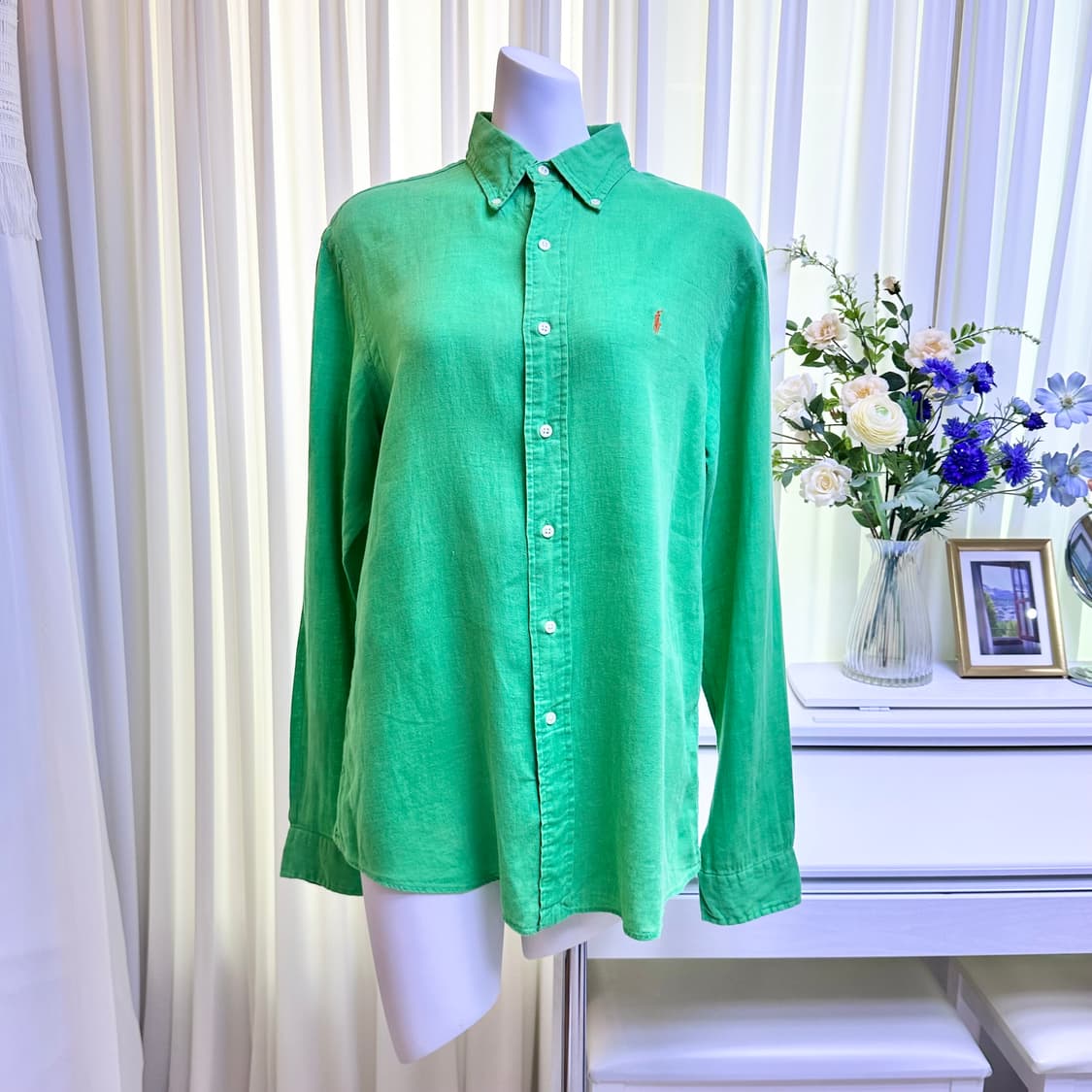 랄프로렌 커스텀 핏 리넨셔츠 상품이미지1