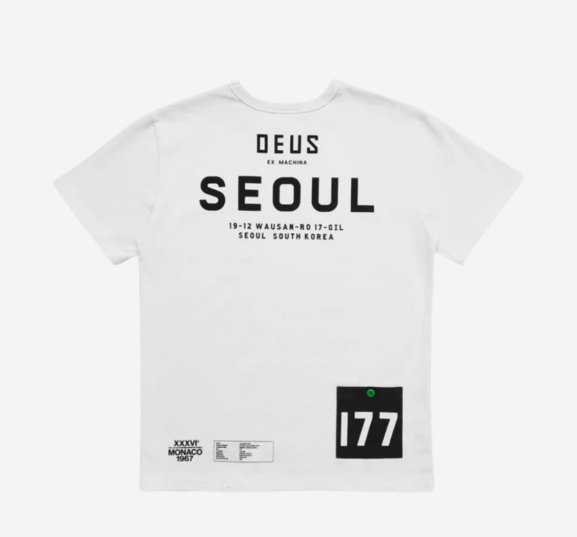 데우스 엑스 마키나 서울 어드레스 반팔 희귀 빈티지 화이트 상품이미지2