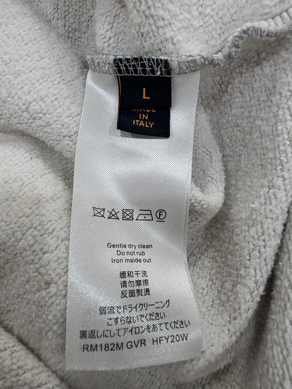 정품 루이비통 업사이드다운 형광 로고 맨투맨 100 상품이미지6