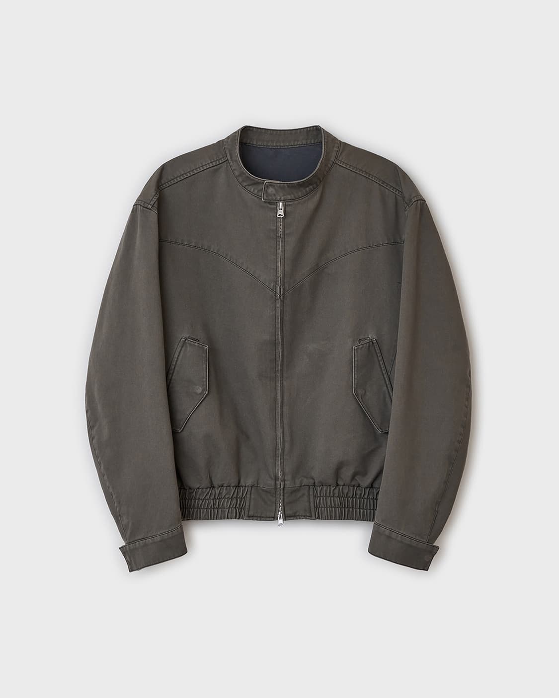 [5(105)]벨리에 세리프 해링턴 자켓 올리브 상품이미지1