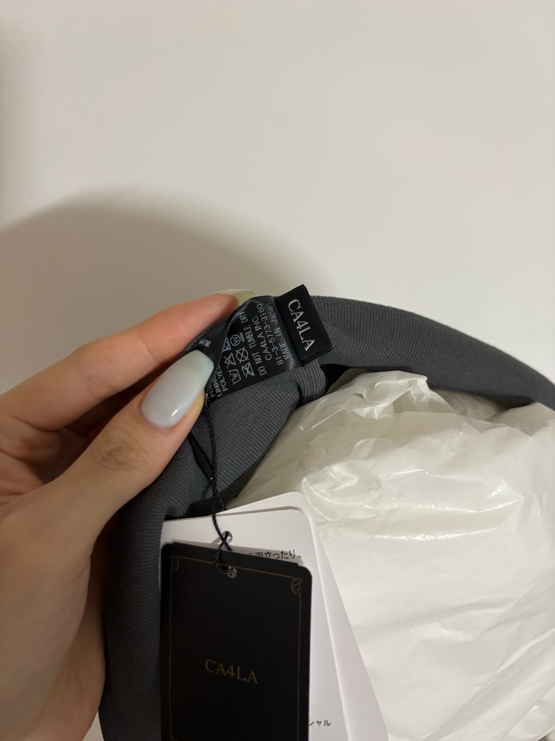 카시라 드레이프캡 차콜 상품이미지2