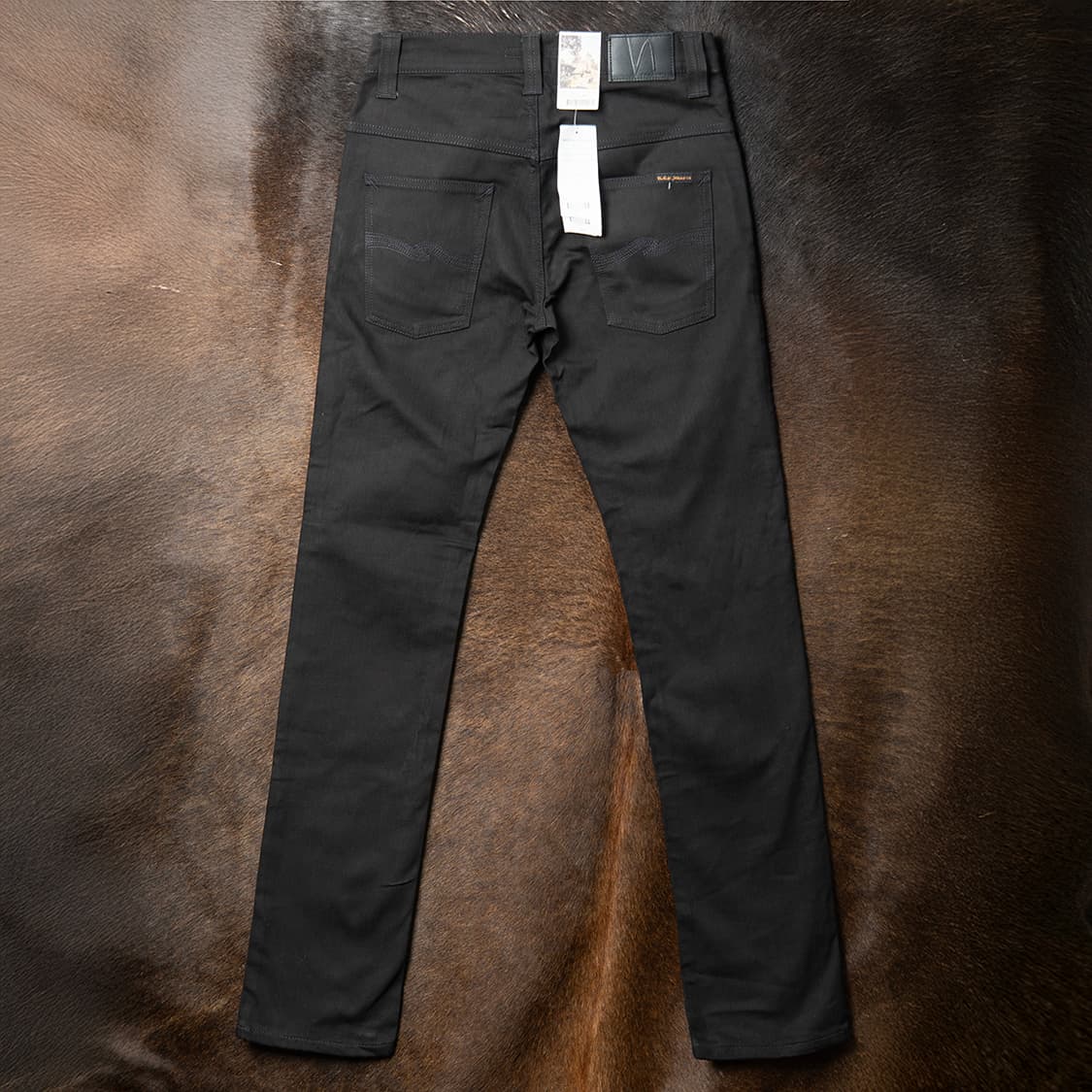 [28] 누디진 이태리 메이드 씬핀 오가닉 블랙링 데님팬츠 미사용 신품  상품이미지1