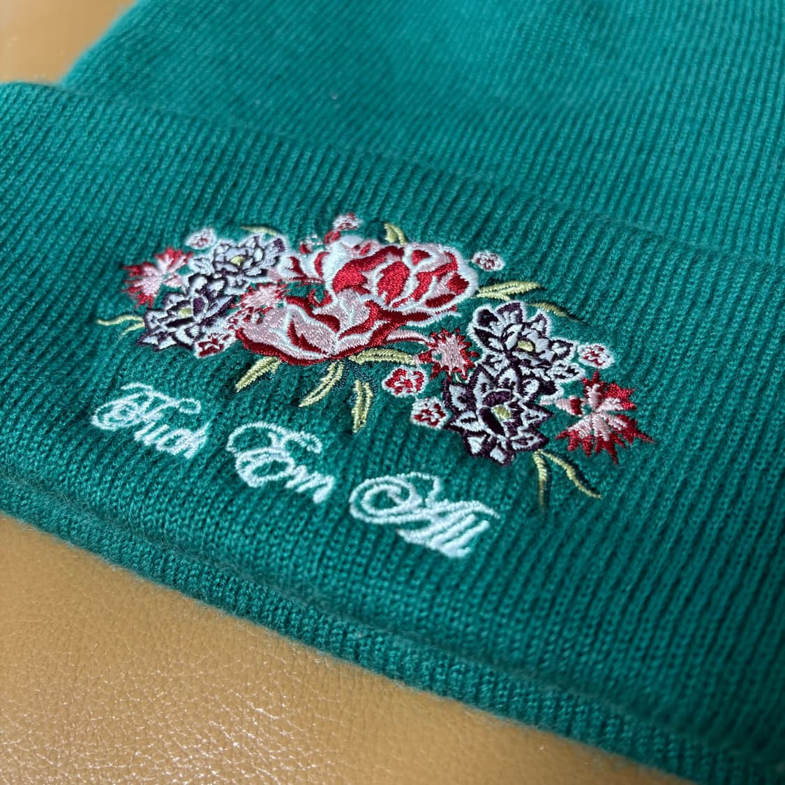 슈프림 비니 모자 로즈 장미 틸 블루 상품이미지2