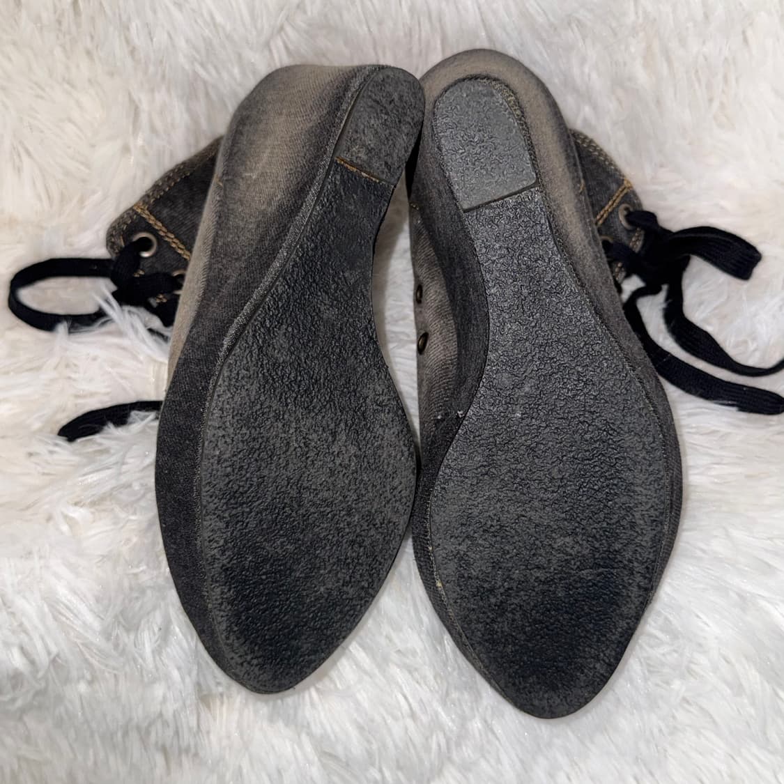 220 데님 레이스업 웨지힐 스니커즈 상품이미지7