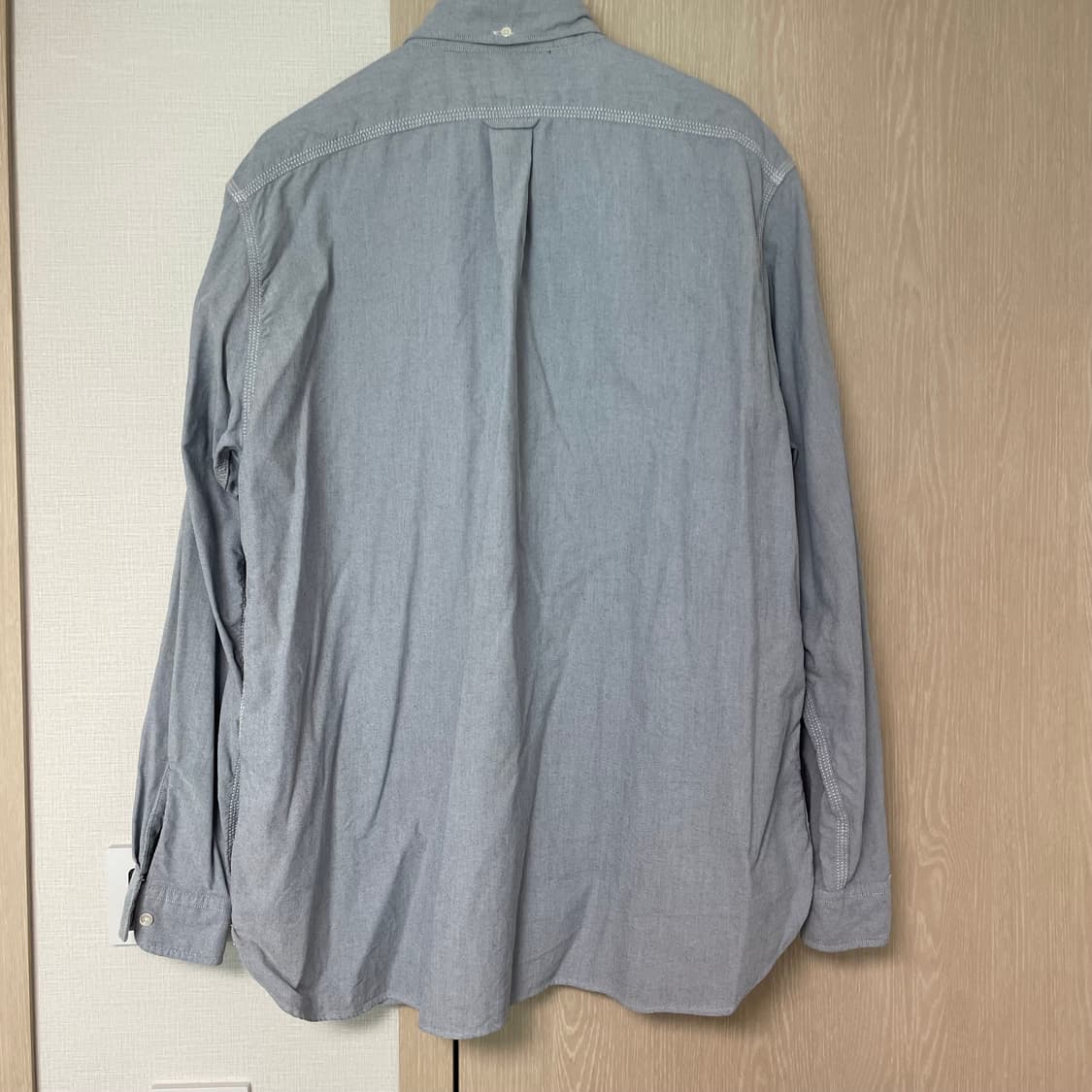 나나미카 버튼 다운 윈드 셔츠 GRAYISH NAVY XL 상품이미지2