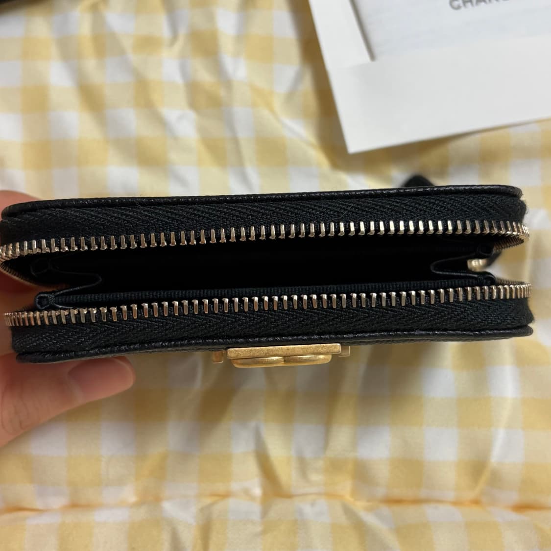 [백화점 구매] 샤넬 보이 금장 카드지갑 코인지갑 상품이미지7