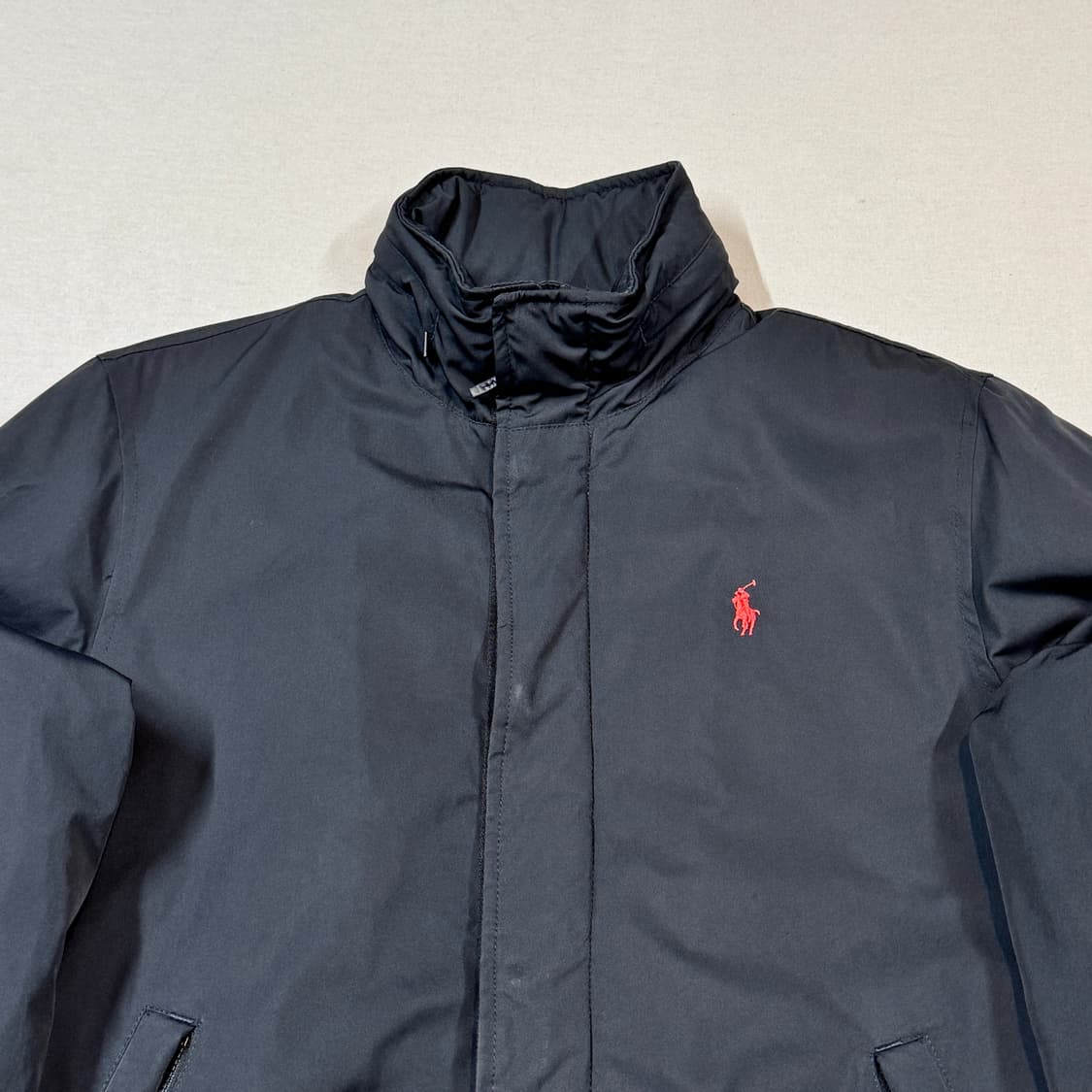 S) 폴로 랄프로렌 블랙 폴리쉘 히든후드 페리 자켓 상품이미지3