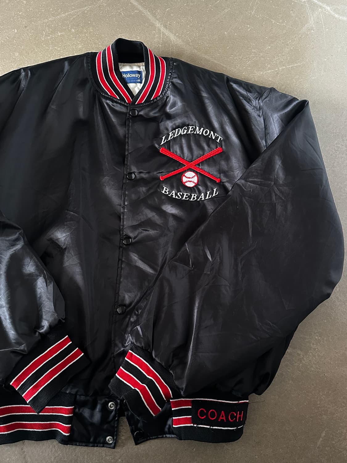 Holloway LEDGEMONT BASEBALL 사틴 바시티 자켓 상품이미지2
