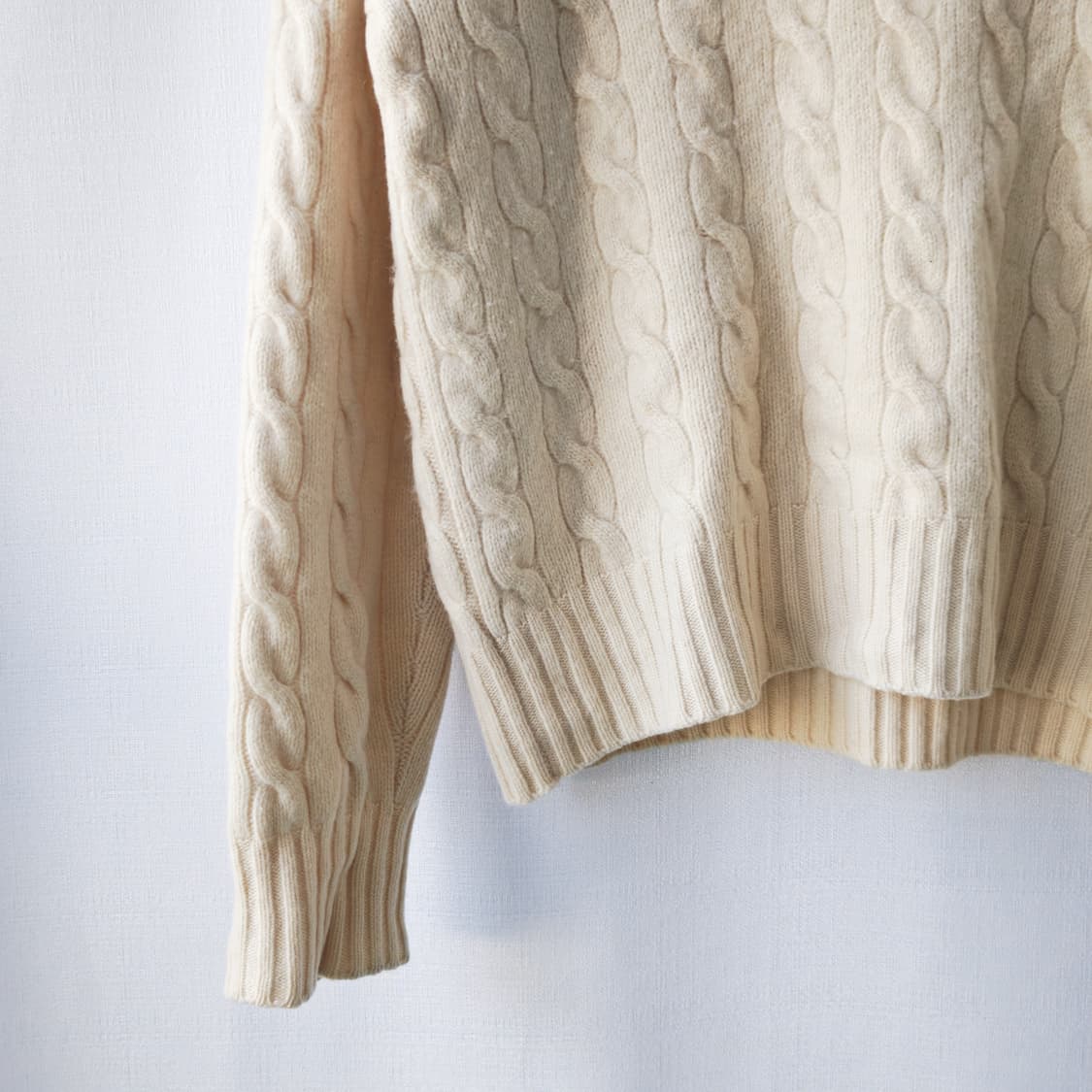 폴로 랄프로렌 캐시미어 100% 크리켓 니트 아이보리 M 상품이미지3