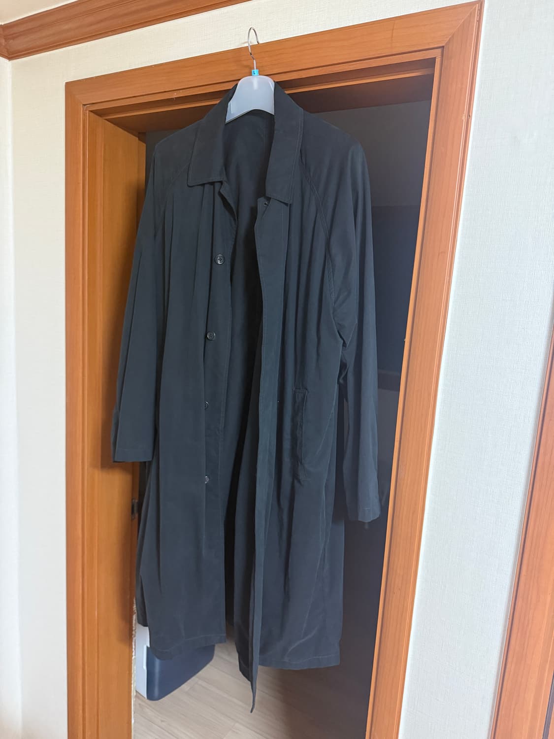 브라운야드 25ss 워시드 발마칸 코트 블랙 5 상품이미지2