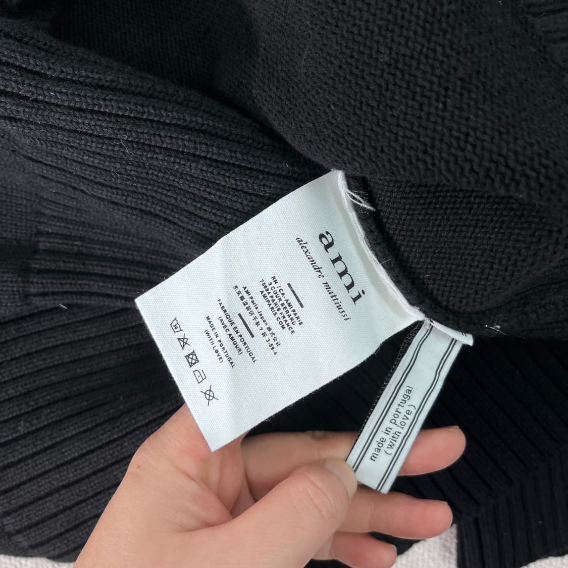 100 아미 하트 빅로고 가디건 상품이미지6