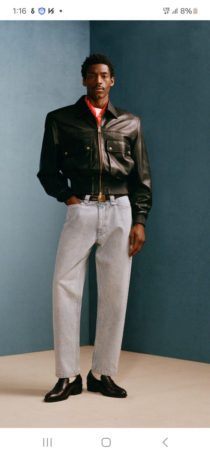 자라 zara 윌리 차바리아 레더 가죽자켓 XL 새상품 상품이미지1