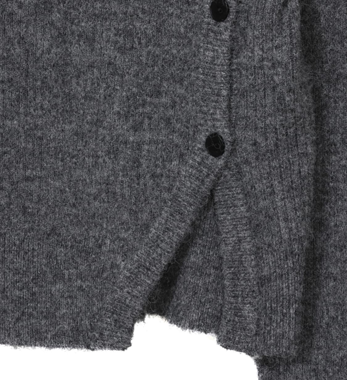 Side button knit GREY 상품이미지6