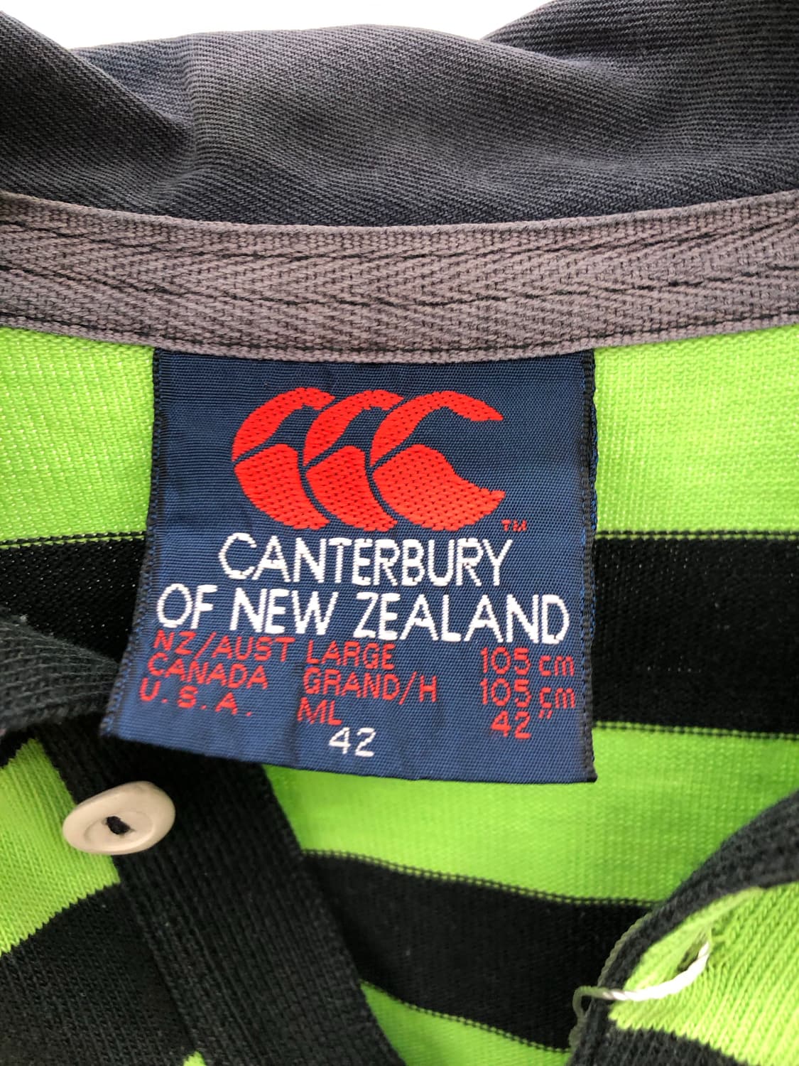 뉴질랜드 생산 캔터베리 스트라이프 카라티 상품이미지3