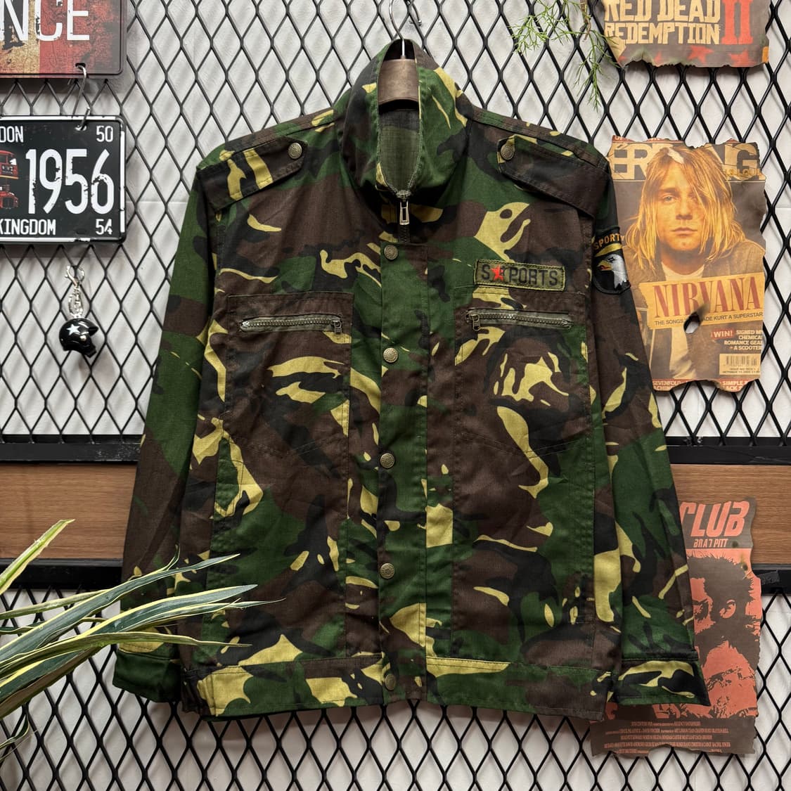 USA VINTAGE DPM 카모플라쥬 필드 자켓 자수 패치 포인트 상품이미지1