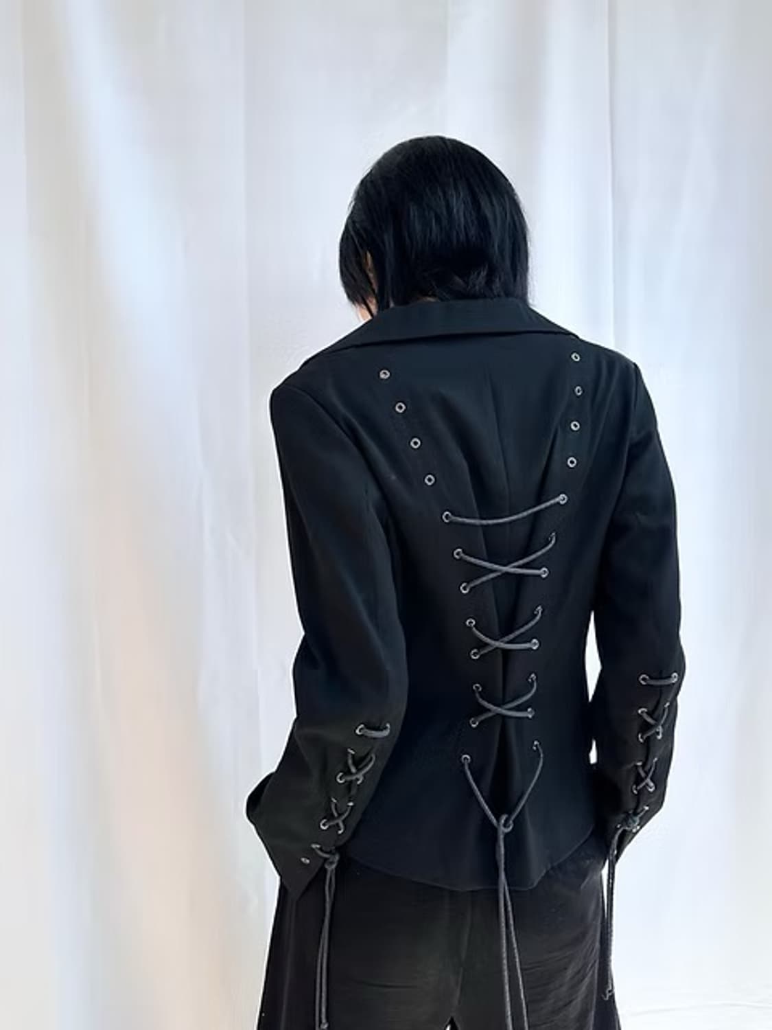 요지야마모토 아일렛 블레이저 상품이미지1