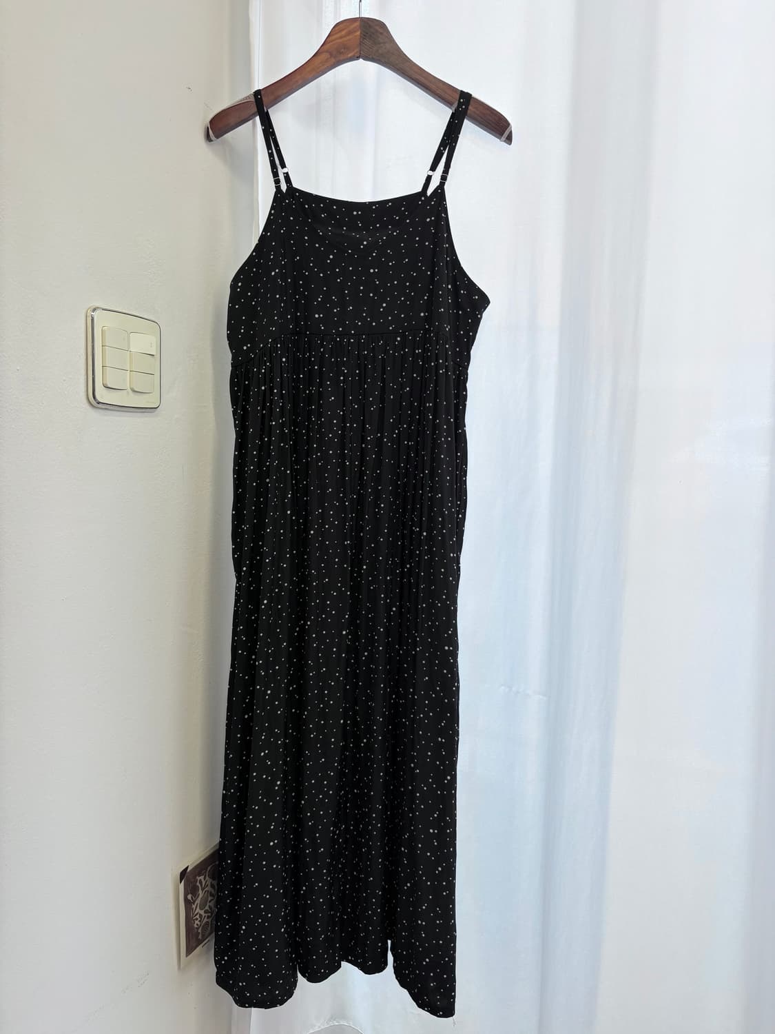 terawear emu x Lutique&omi 블랙 도트 슬립원피스 M 상품이미지1