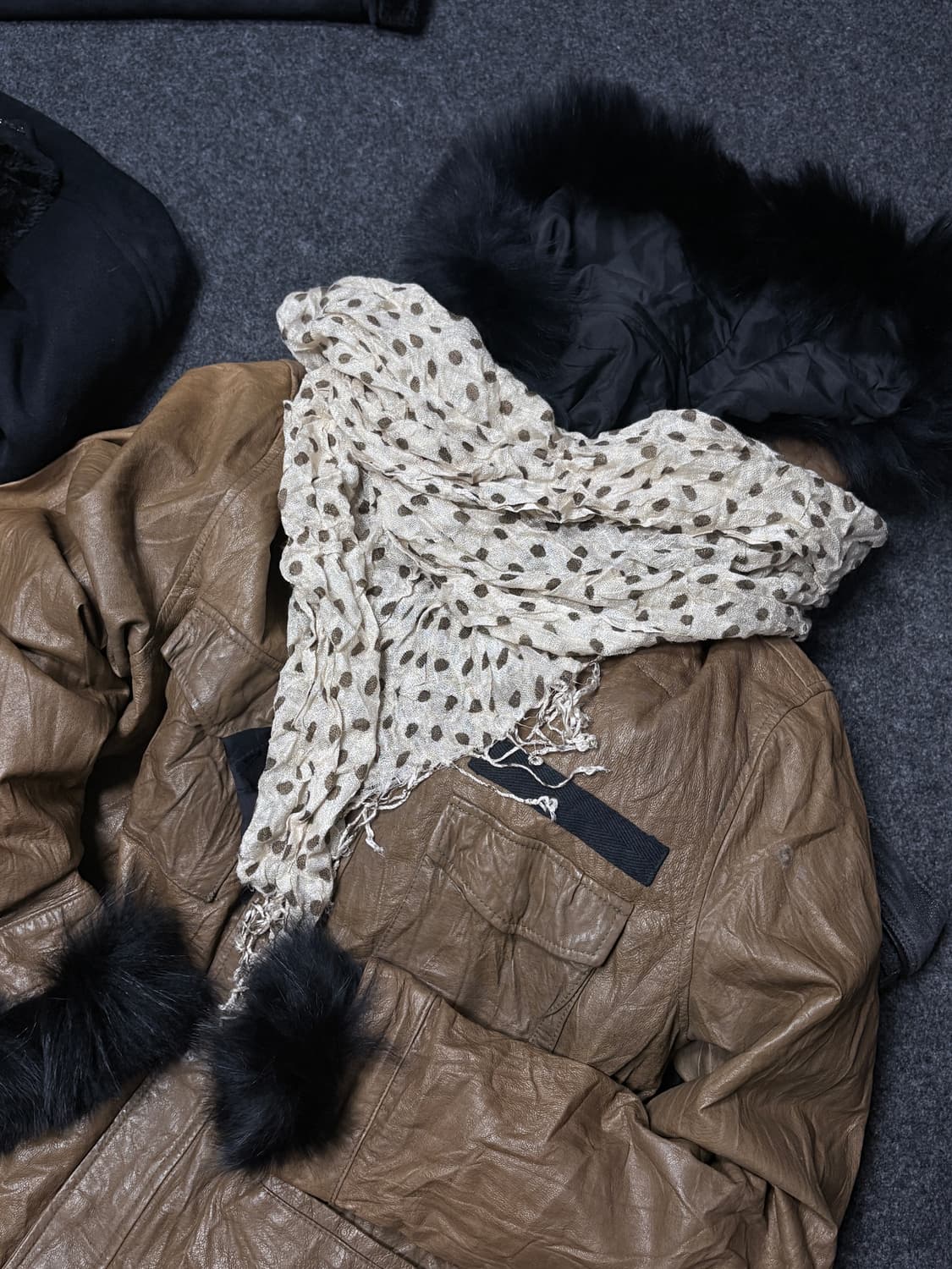 Vintage fairy grunge dot scarf muffler 상품이미지1