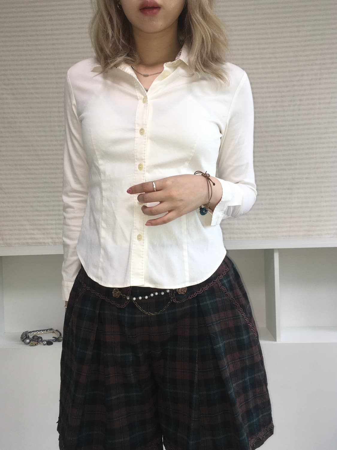 burberry london slim ivory shirt 상품이미지5