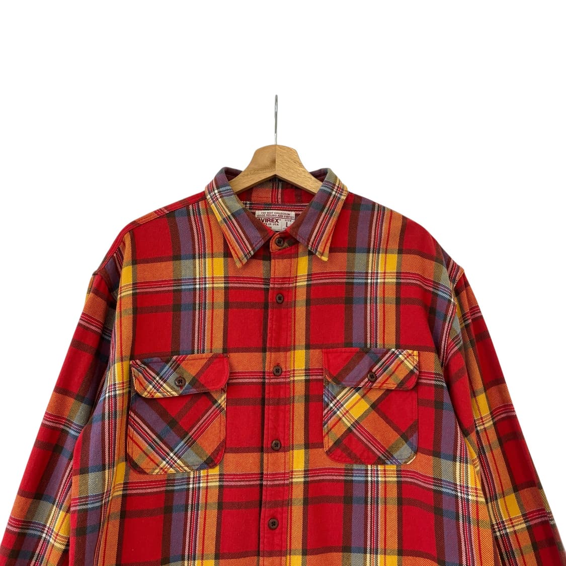 아비렉스 플란넬 체크 셔츠 상품이미지2