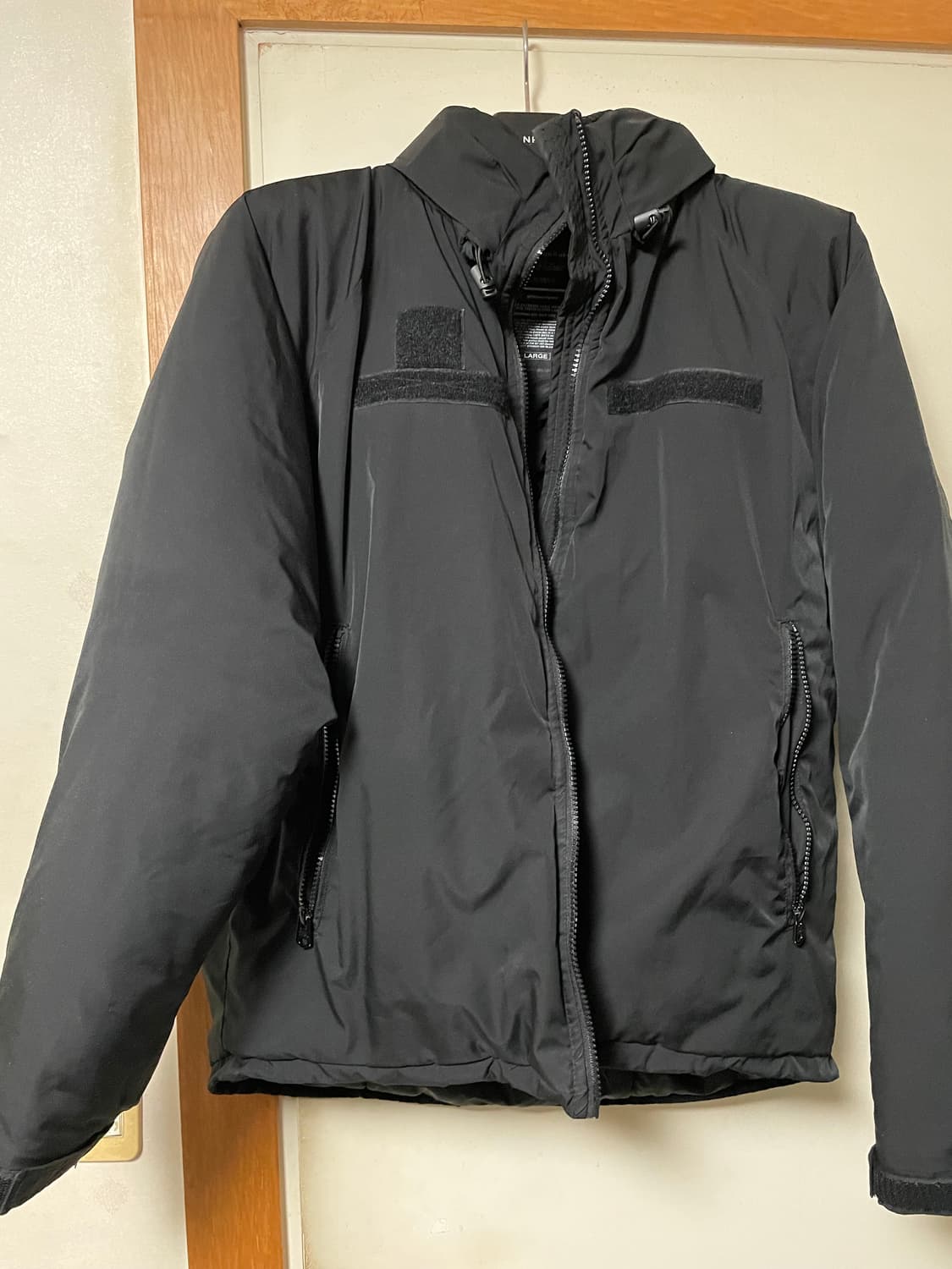 그루브라임 grooverhyme 미군 레벨7파카 자켓 블랙 L 상품이미지1