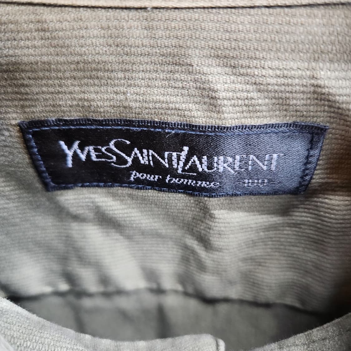 입생로랑 원포켓 로고 코듀로이 빈티지 셔츠100(L) 상품이미지5