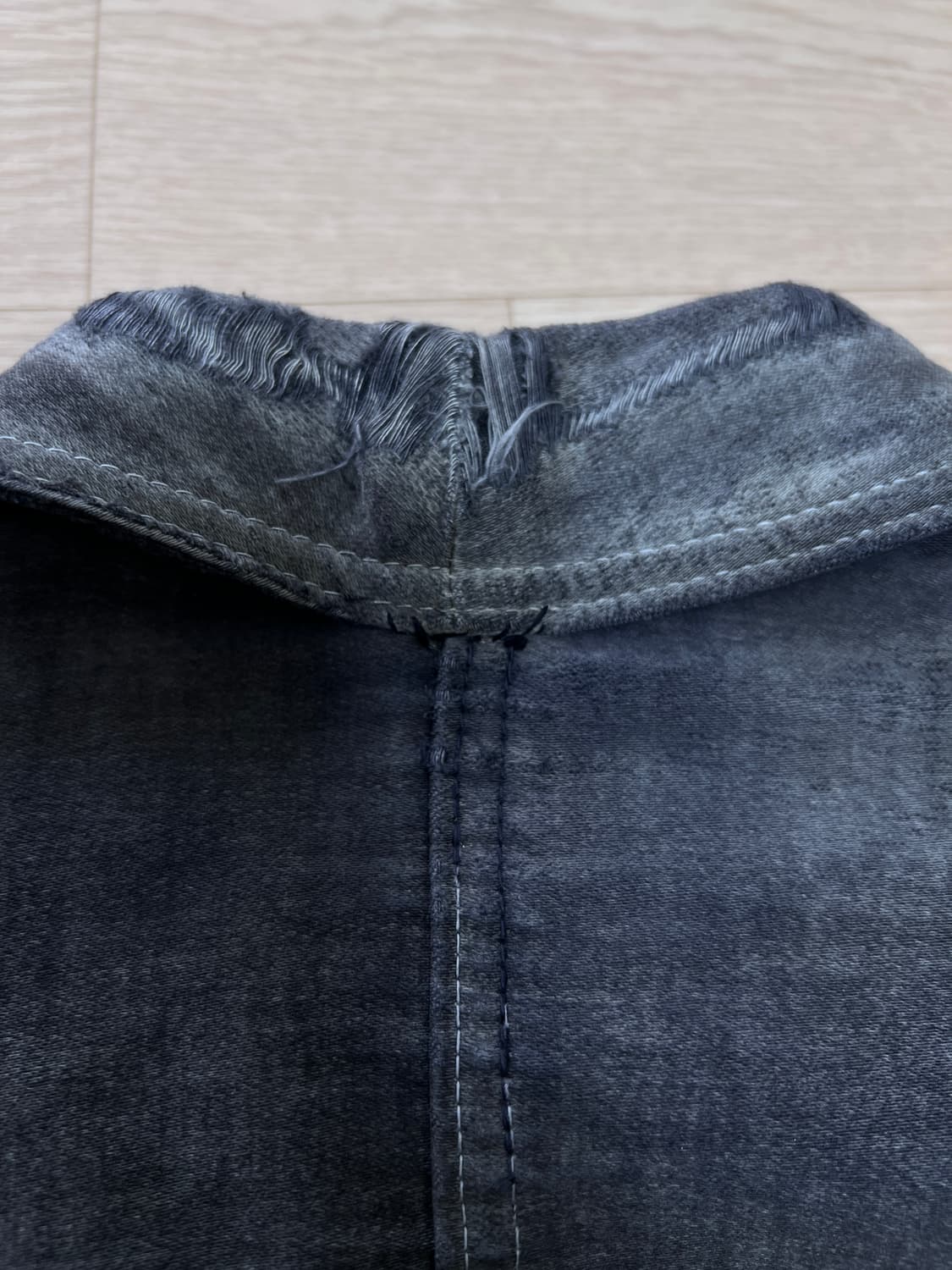 40s-50s 르 몽생미셸 블랙 몰스킨 자켓 상품이미지4