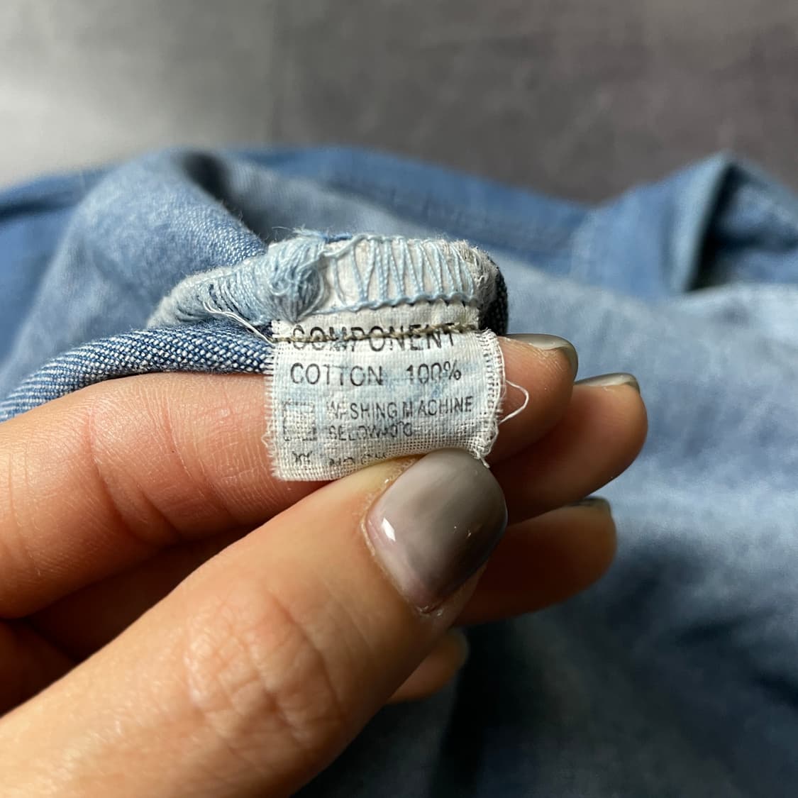 UNKNOWN 빈티지 코튼 데님 웨스턴 반팔 셔츠 A00791 상품이미지10