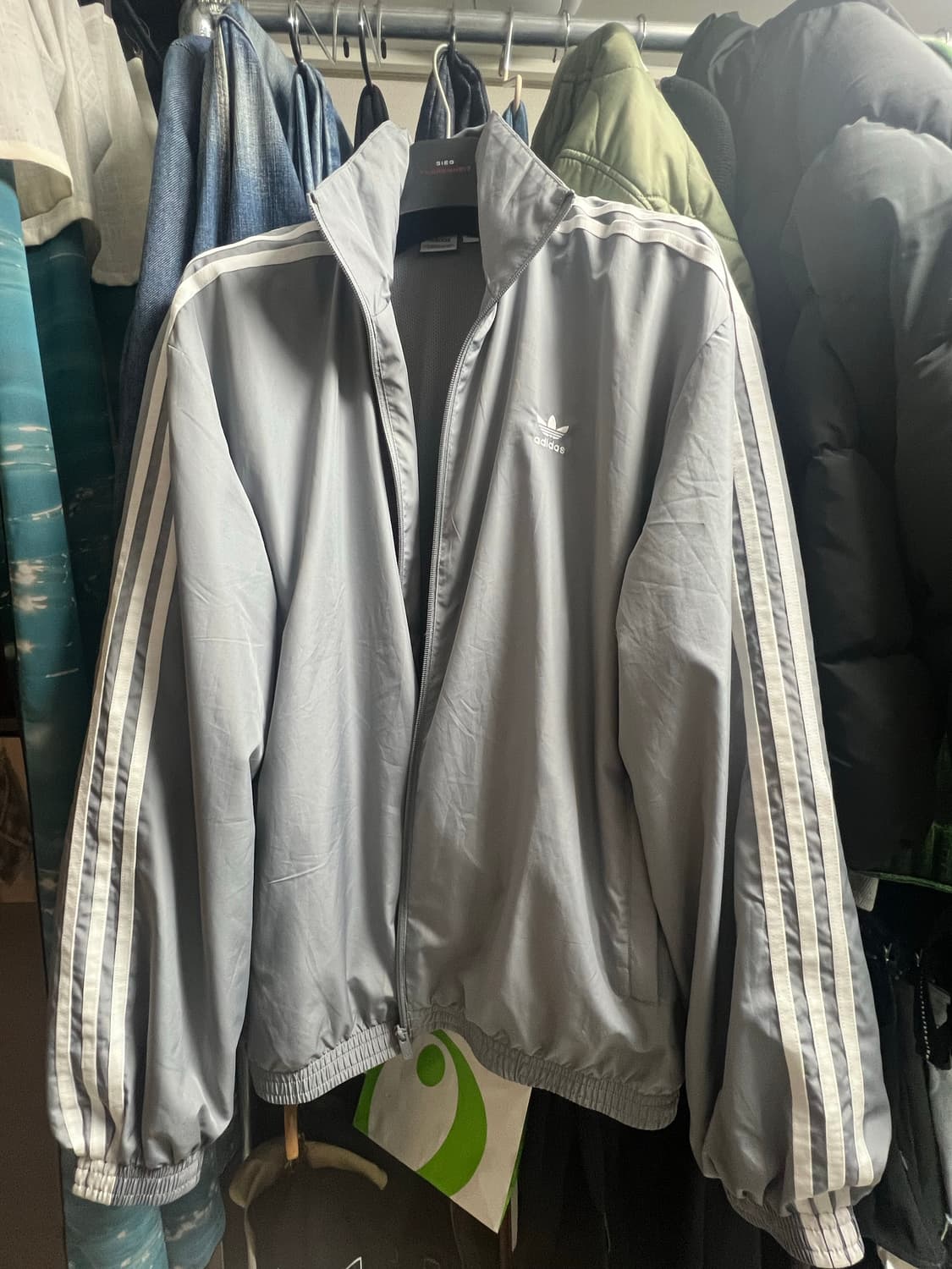 L) ADILENIUM3 오버사이즈 트랙탑 GREY 상품이미지5