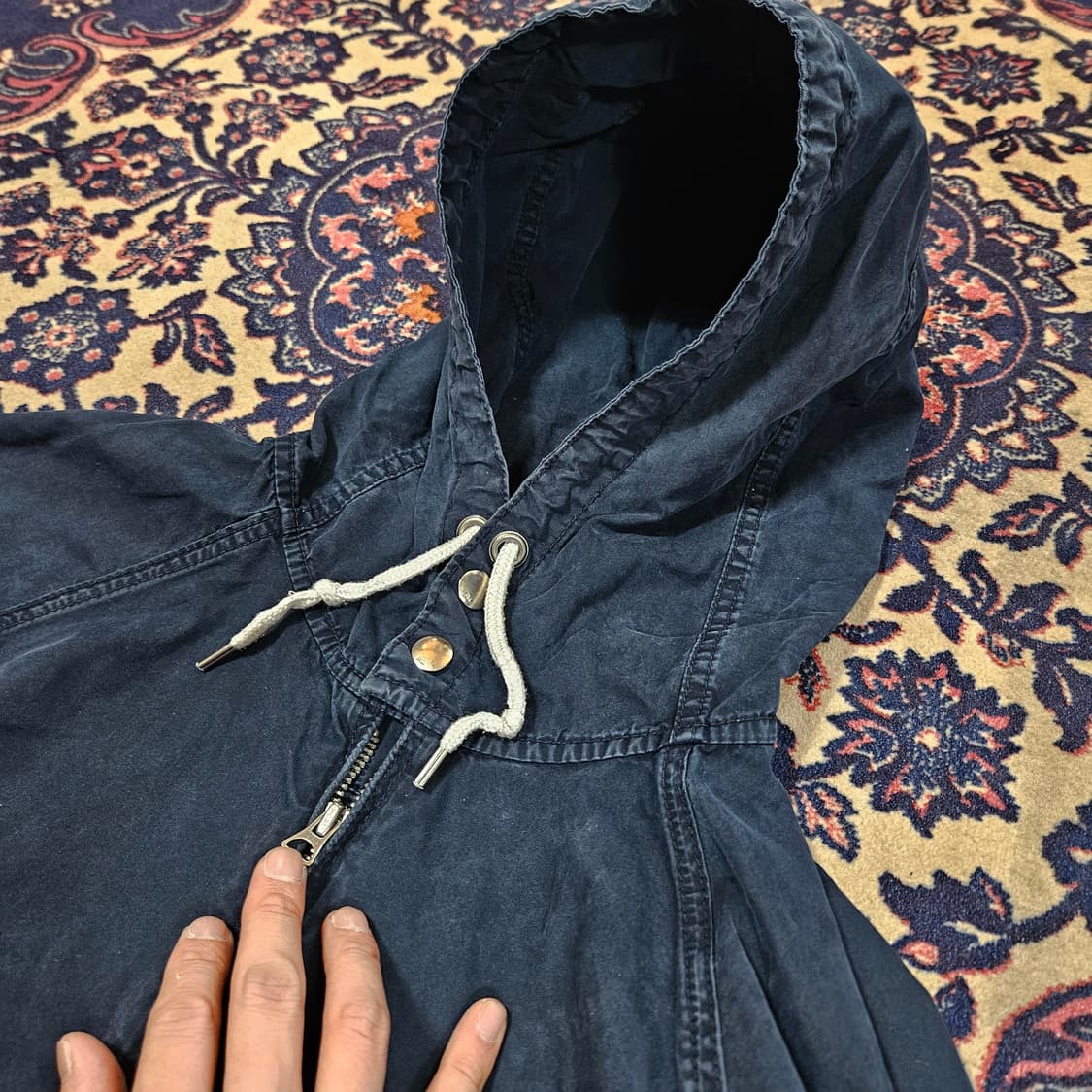 폴로랄프로렌 썬페이드 워시드 코튼 후드 집업 자켓 L  상품이미지2