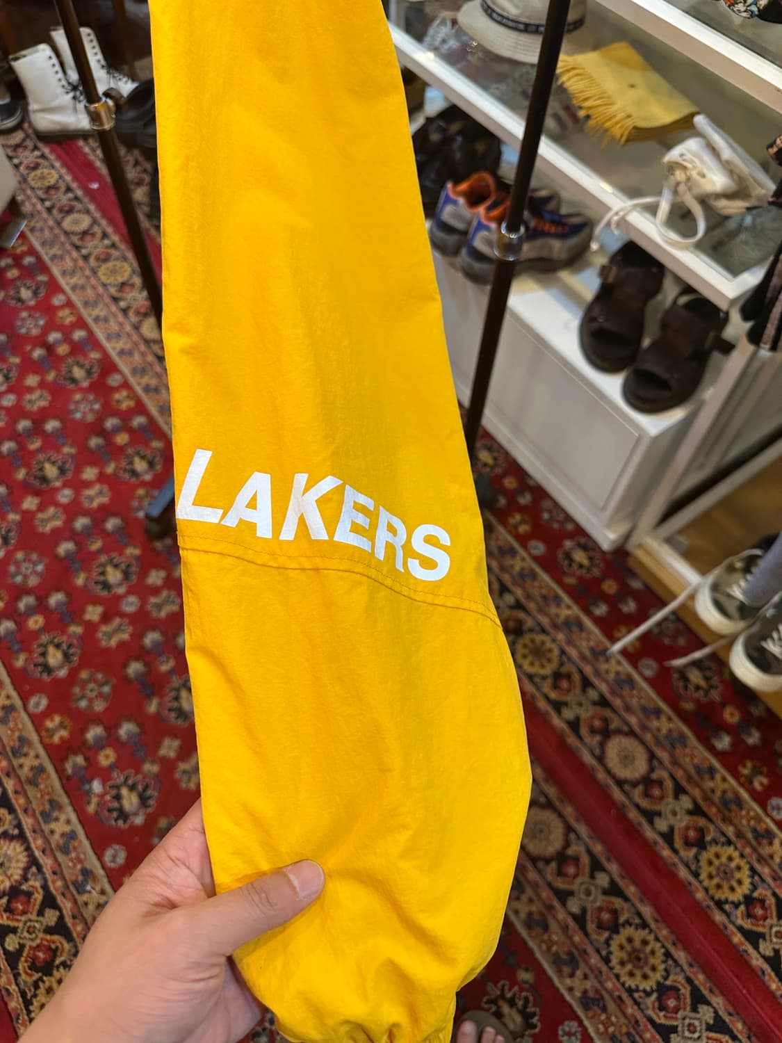 NBA LA레이커스 바람막이 옐로우 XL 상품이미지6